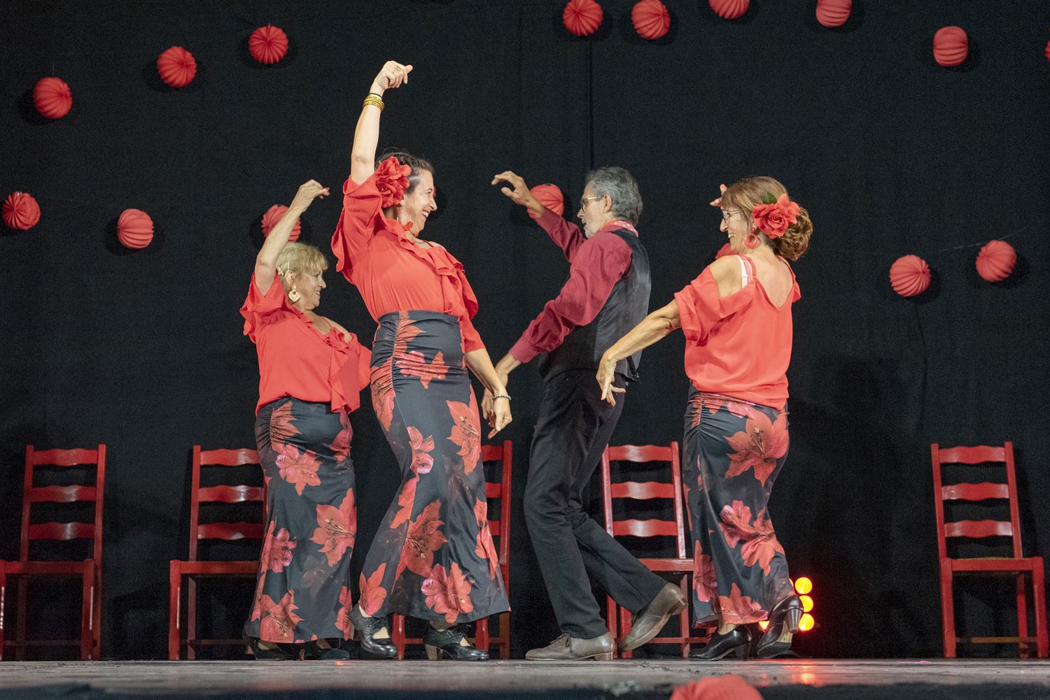 Danseuses de flamenco en spectacle